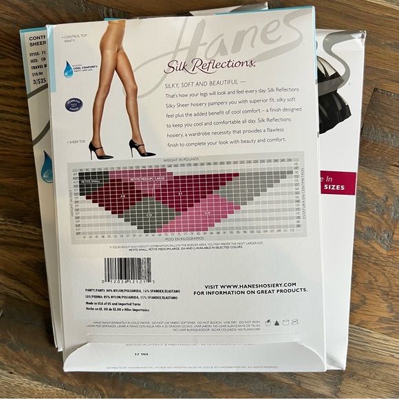 Hanes Silk Reflections Silky Sheer Hosiery (set of 3) - Picture 3 of 5